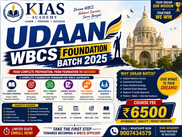 Udaan WBCS Foundation Batch 2025